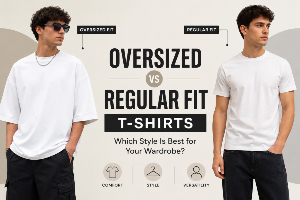 Oversized vs Regular Fit T-Shirts